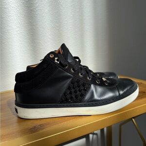 Black High-Top women Sneakers